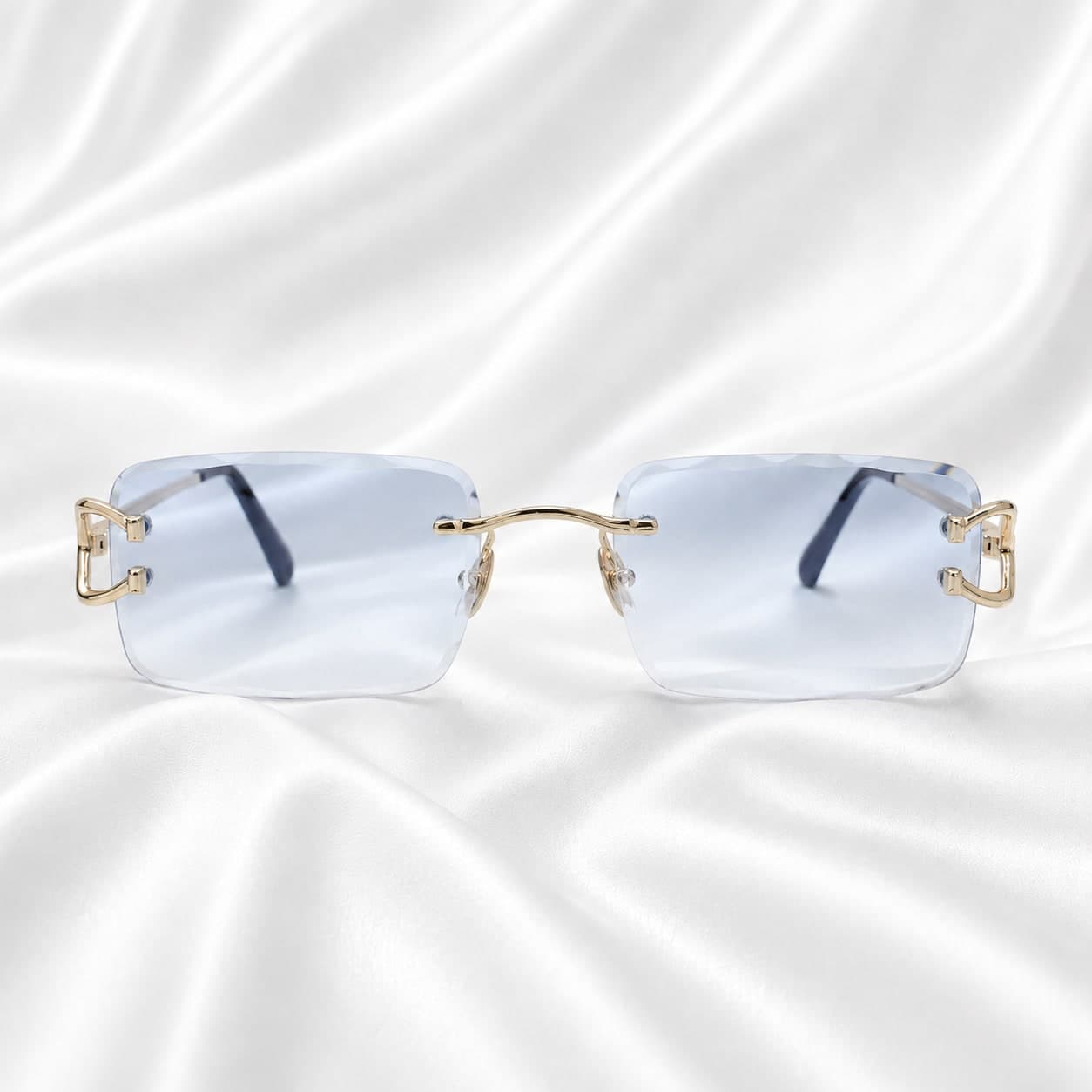 نظارة Azur Doré – Lunettes de Soleil Sans Monture، عرض مسطح