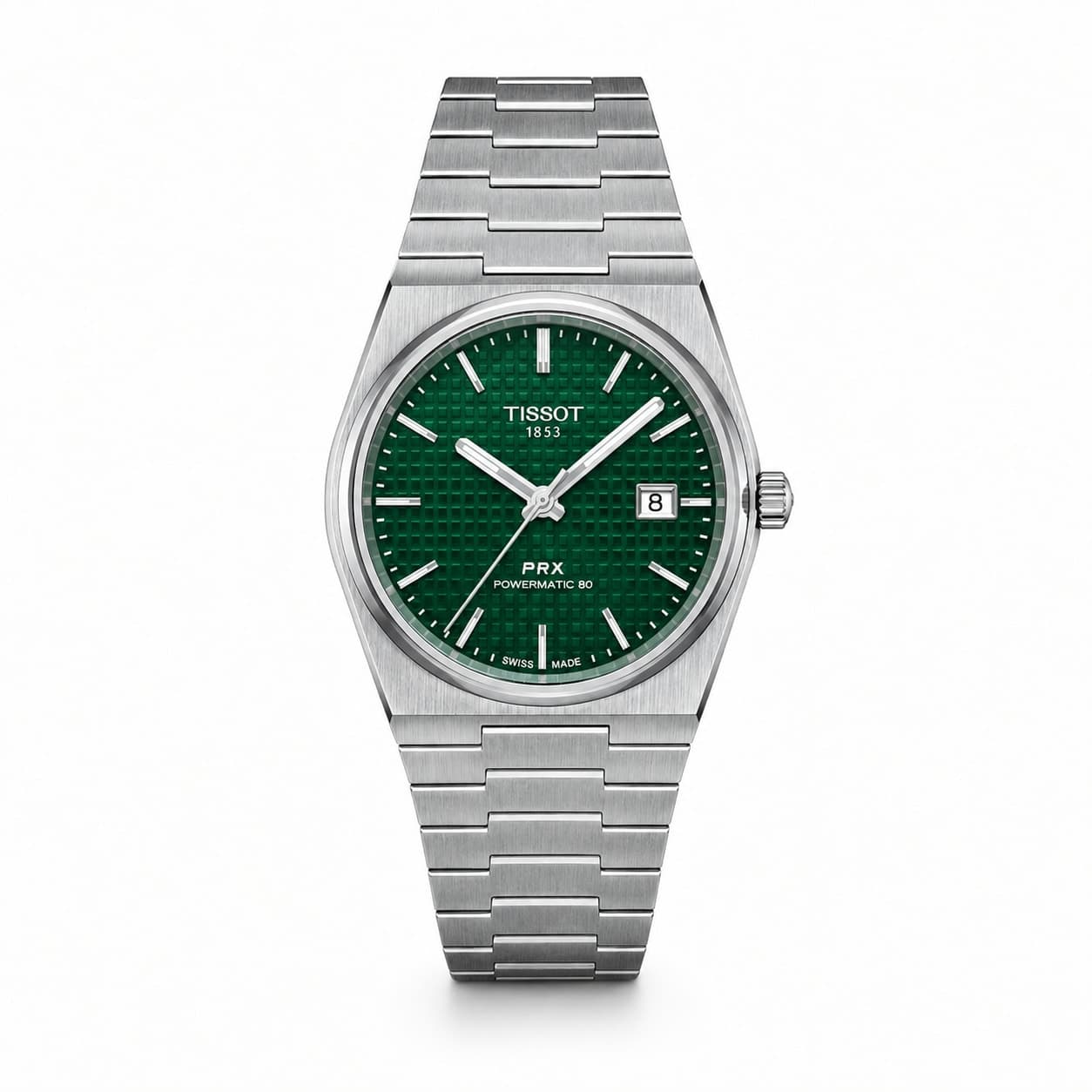 نظارة Tissot PRX Powermatic 80 - Vert، عرض مسطح