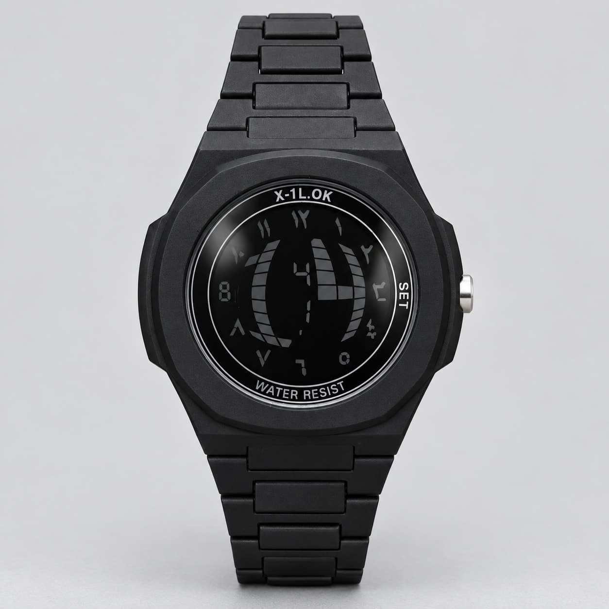 نظارة Montre Digitale X-TL.OK – Full Black، عرض مسطح