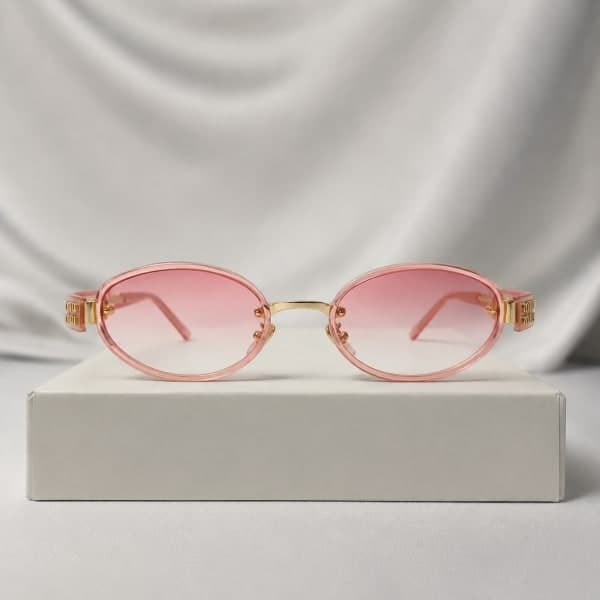 نظارة Blush Bloom Oval Sunglasses، عرض مسطح