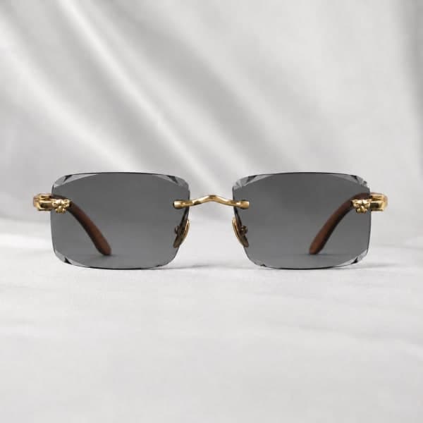 نظارة Cartier Panthère Bois Sunglasses، عرض مسطح