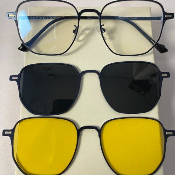 نظارة Lunettes magnétiques multi-lentilles pour un usage quotidien، عرض مسطح