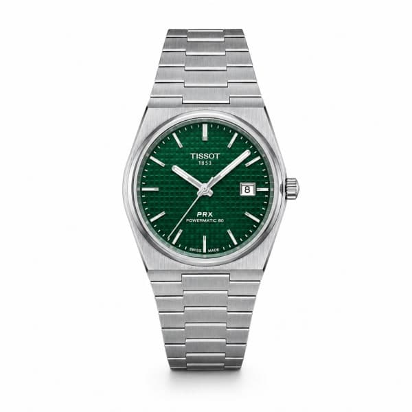 نظارة Tissot PRX Powermatic 80 - Vert، عرض مسطح