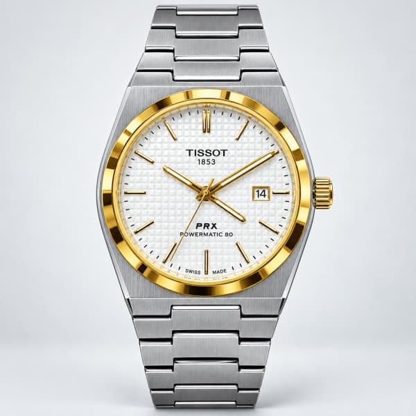 نظارة Tissot PRX Powermatic 80 - Mécanique، عرض مسطح
