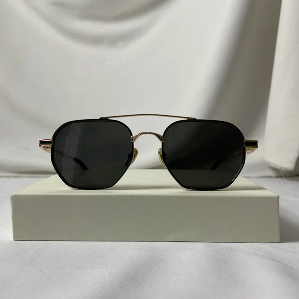 Lunettes Angel Eyes en métal doré et noir