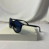 Lunettes de soleil rondes polarisées Noir Eclipse